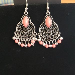 Orange Boho Earrings